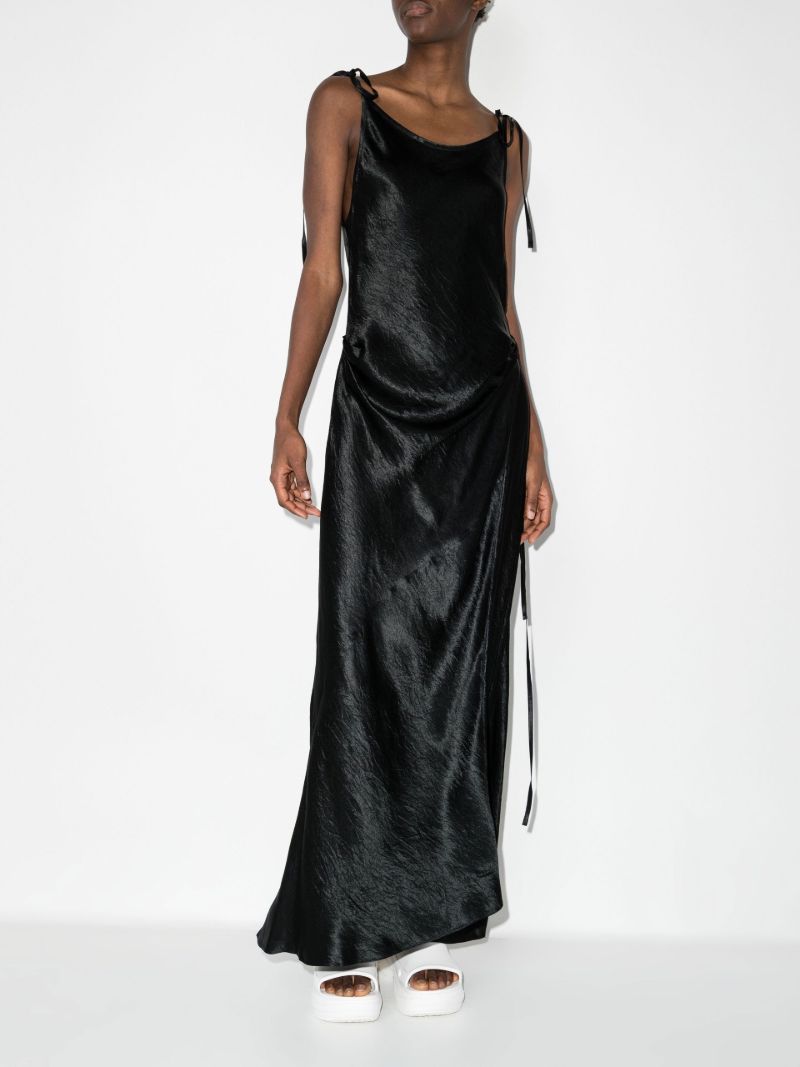 Black Dayla Satin Maxi Dress