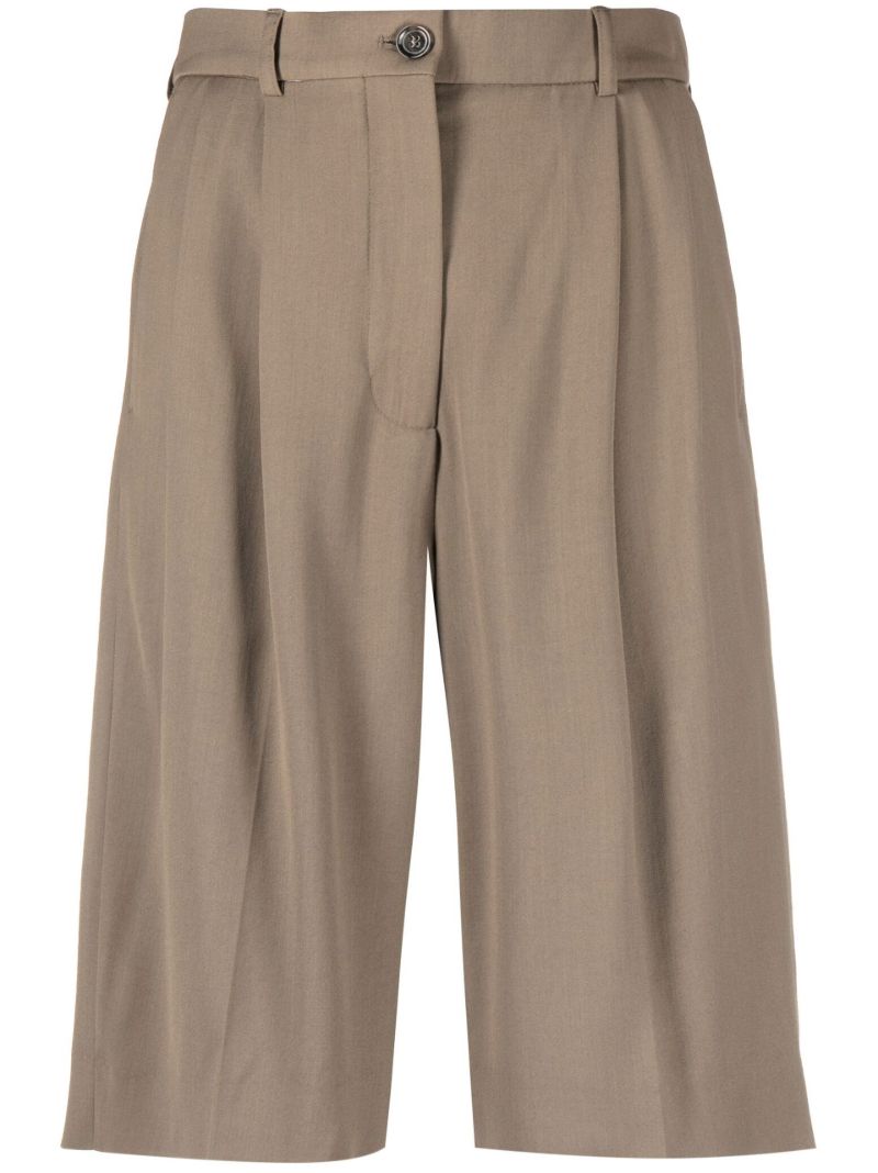 Brown Rassy High Waist Shorts