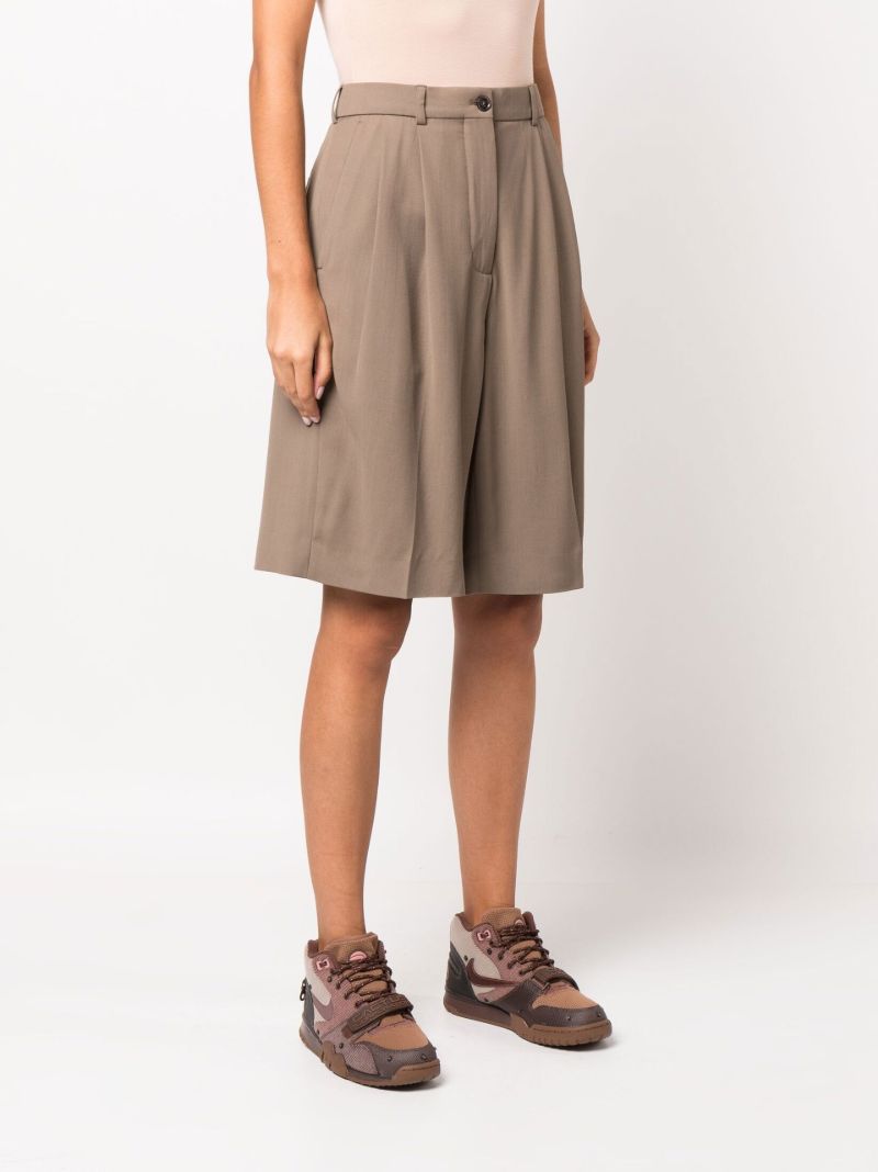 Brown Rassy High Waist Shorts