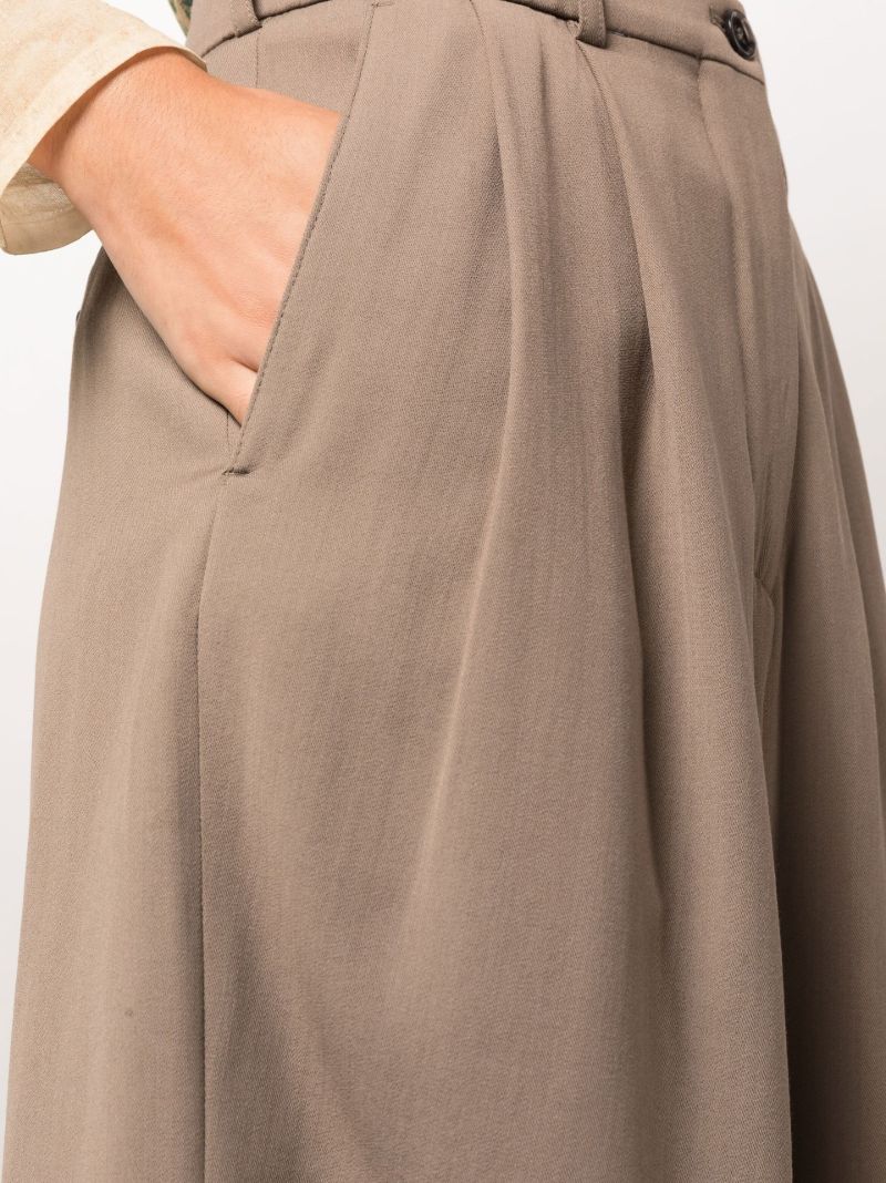 Brown Rassy High Waist Shorts