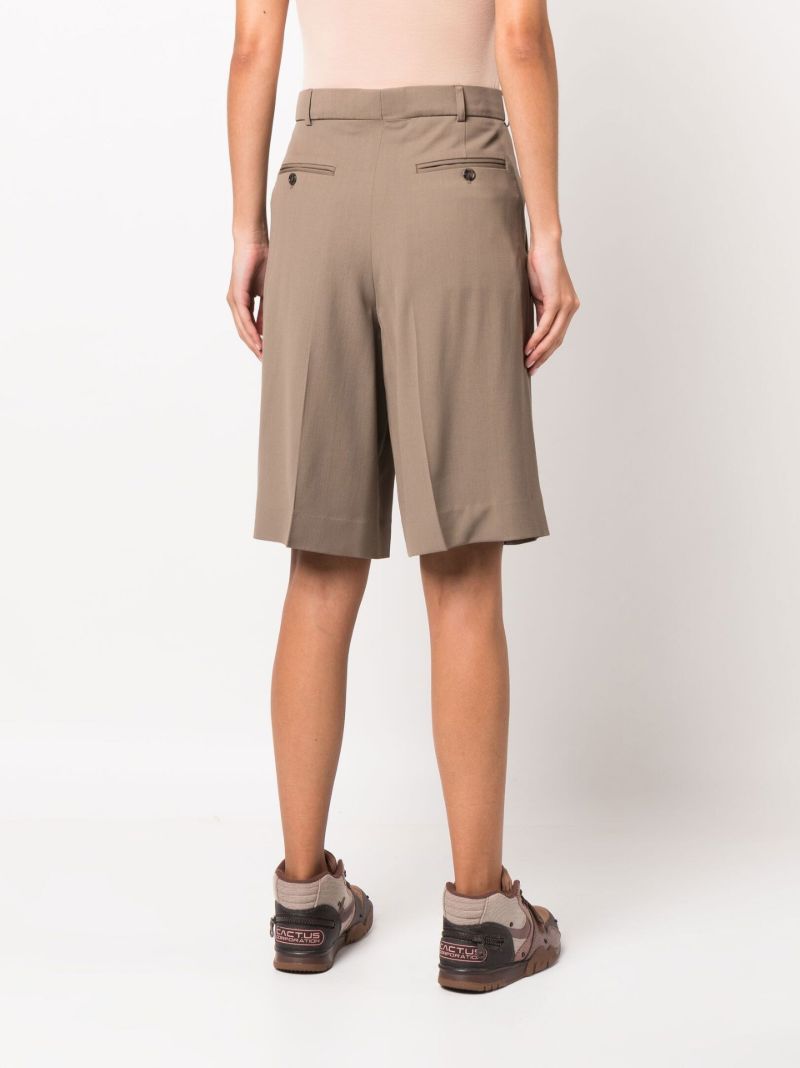 Brown Rassy High Waist Shorts