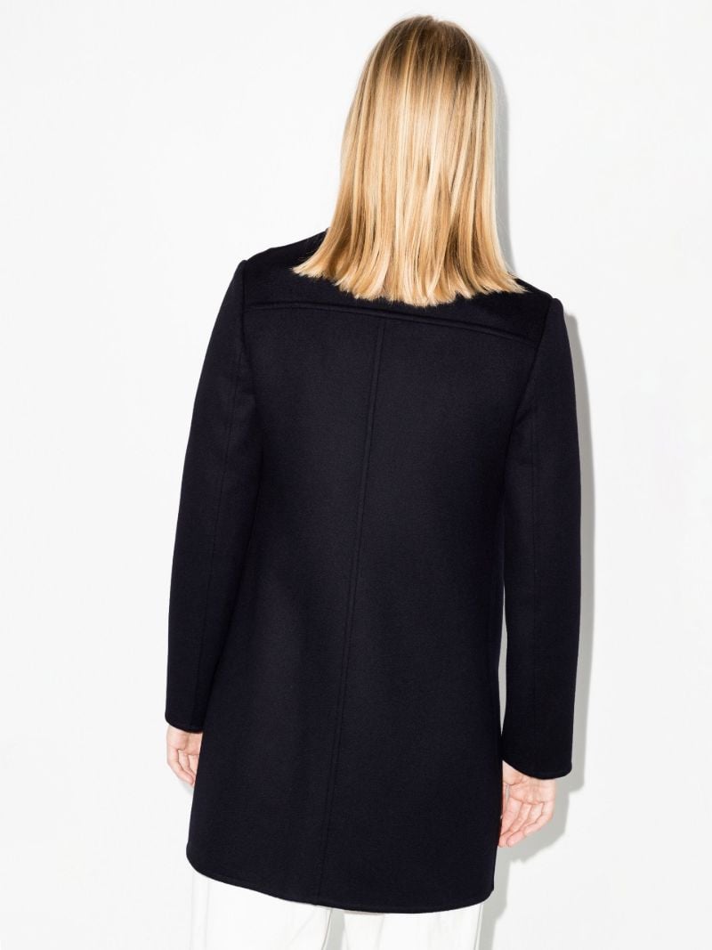 Blue Vgold Wool Coat