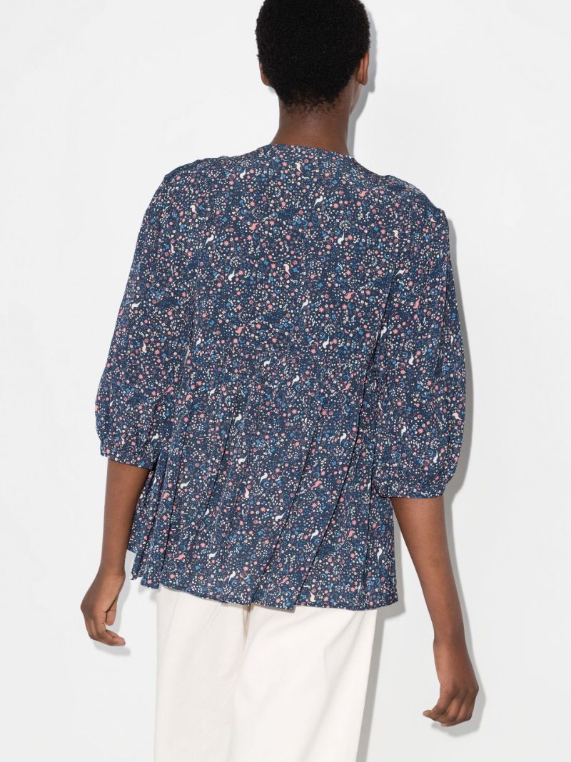 Confetti Print Blouse