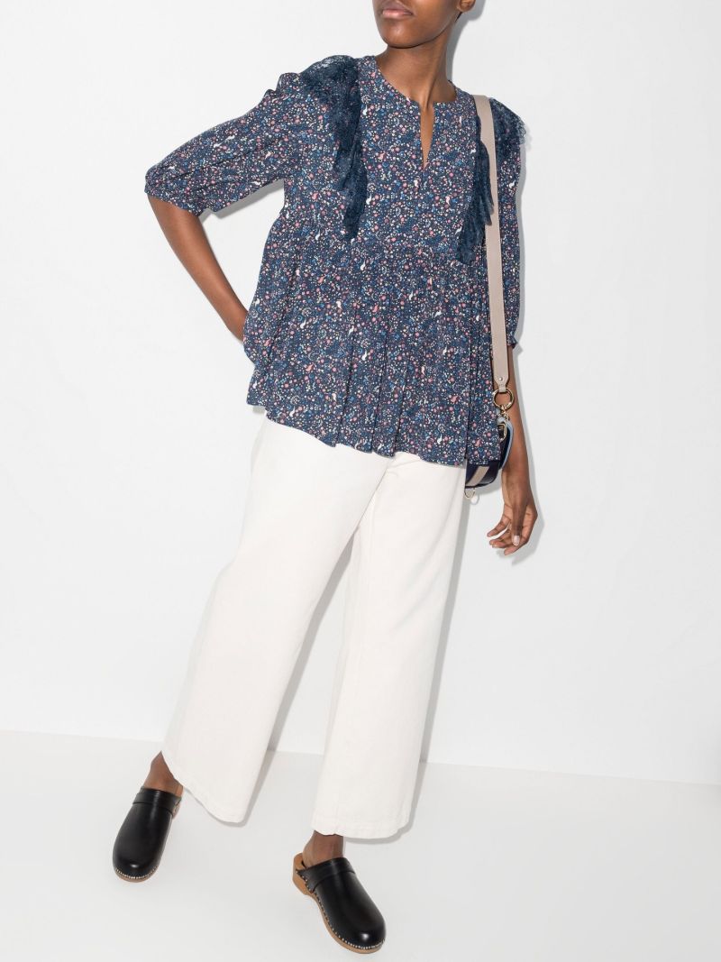 Confetti Print Blouse