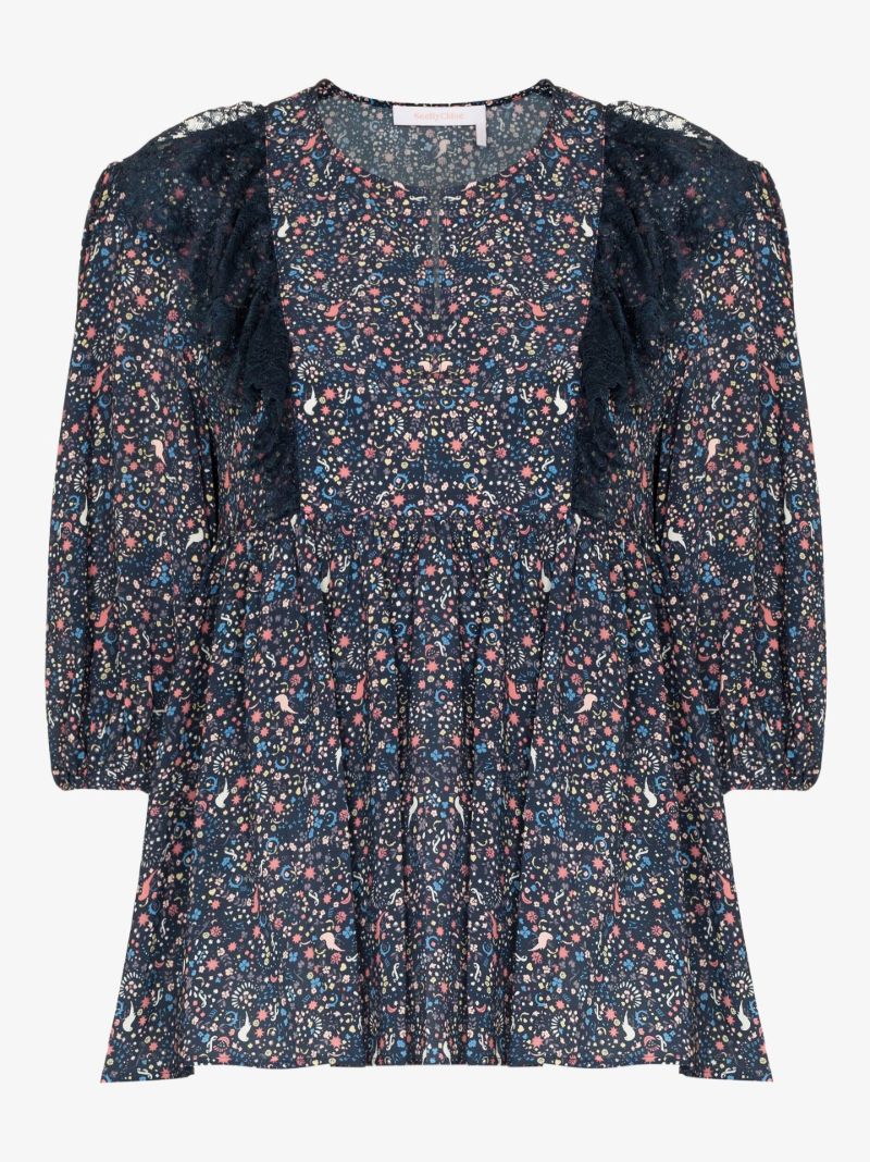Confetti Print Blouse