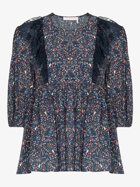 Confetti Print Blouse
