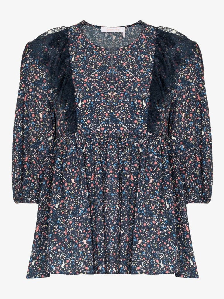 Confetti Print Blouse