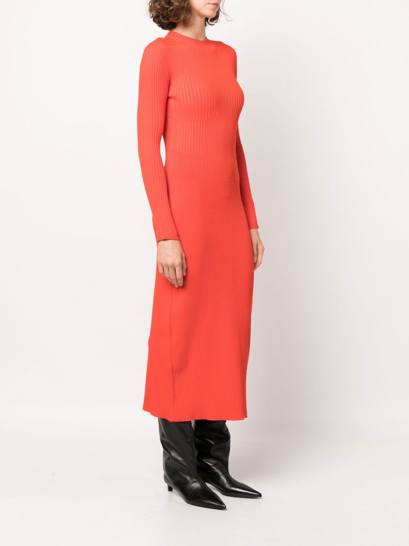 Red Lara Cut-out Midi Dress