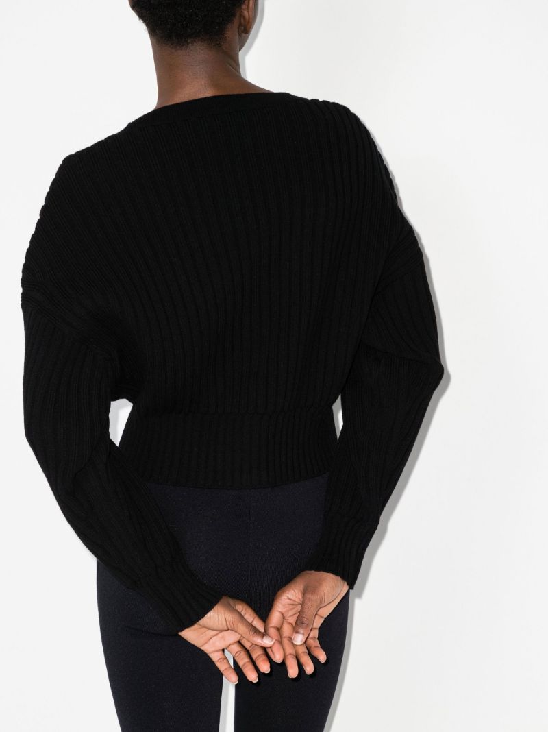 Mount Black Cropped Cardigan