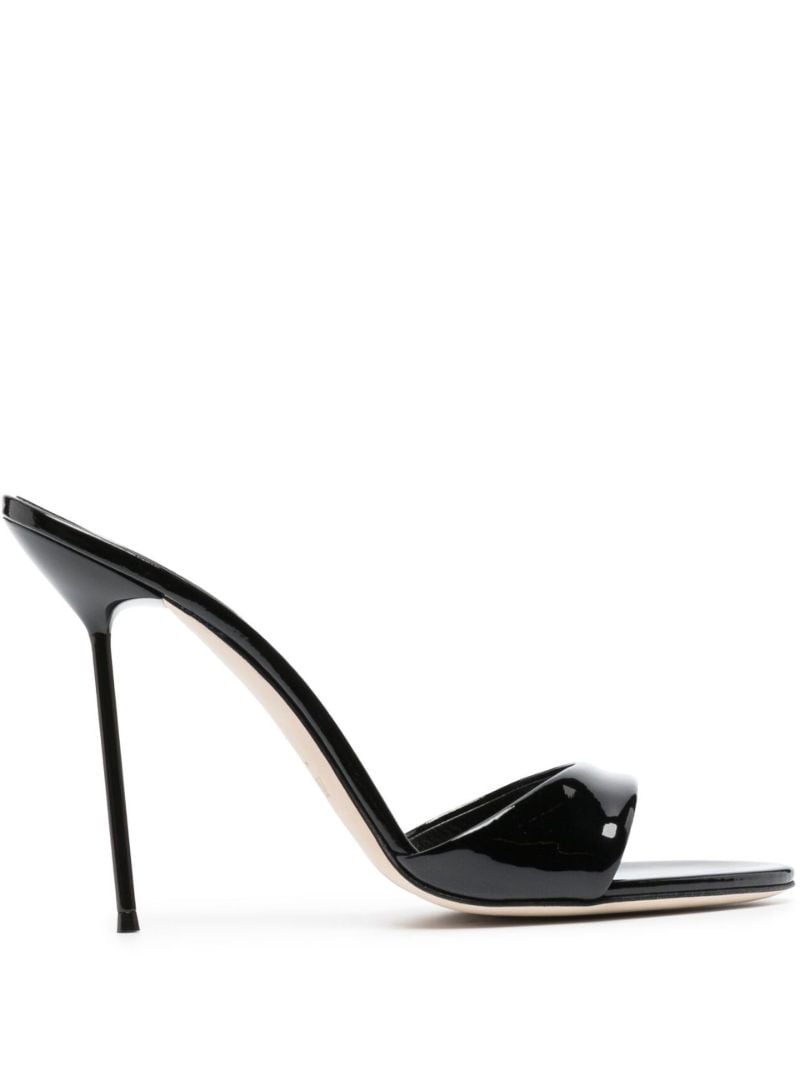 Black Lidia 105 Patent Leather Mules