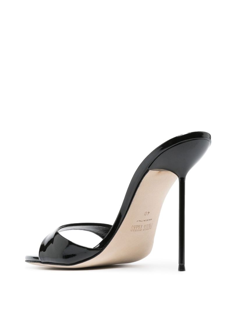 Black Lidia 105 Patent Leather Mules