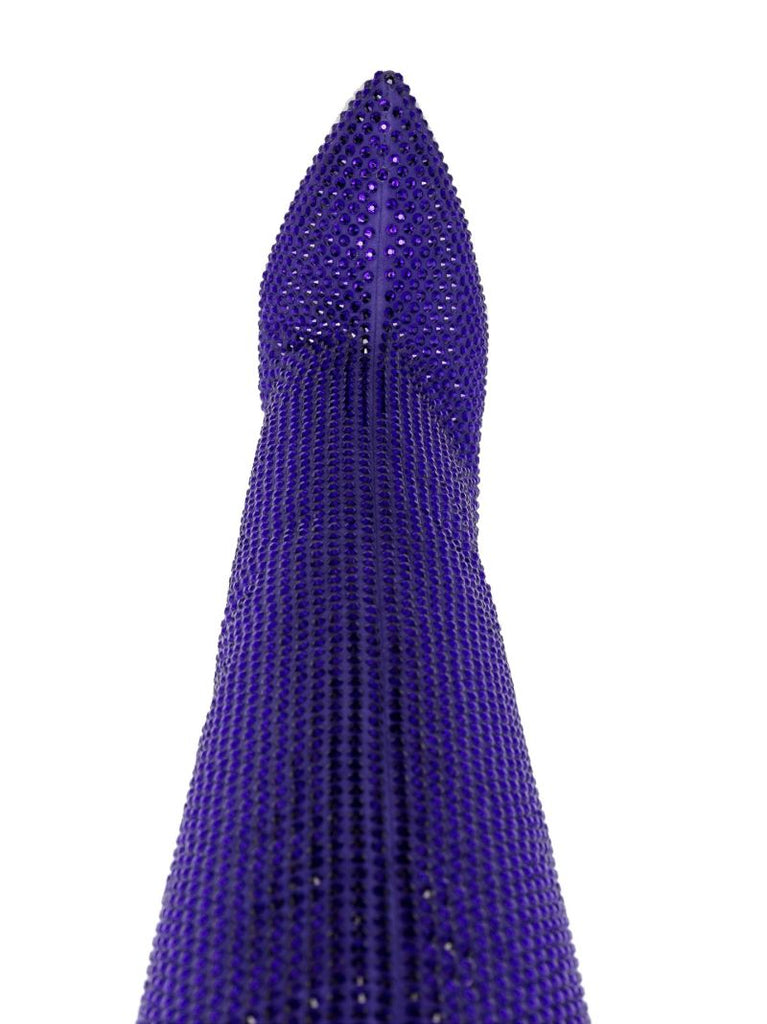 Purple Holly 105 Crystal Knee-high Boots