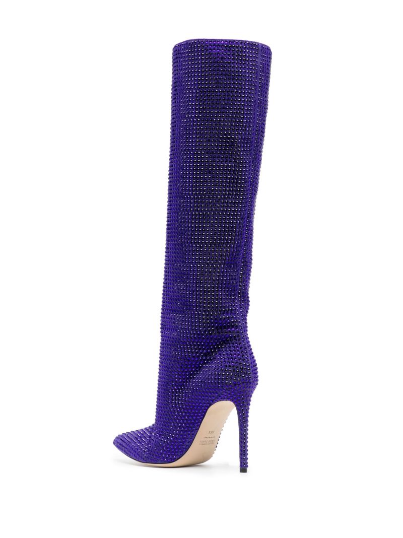 Purple Holly 105 Crystal Knee-high Boots