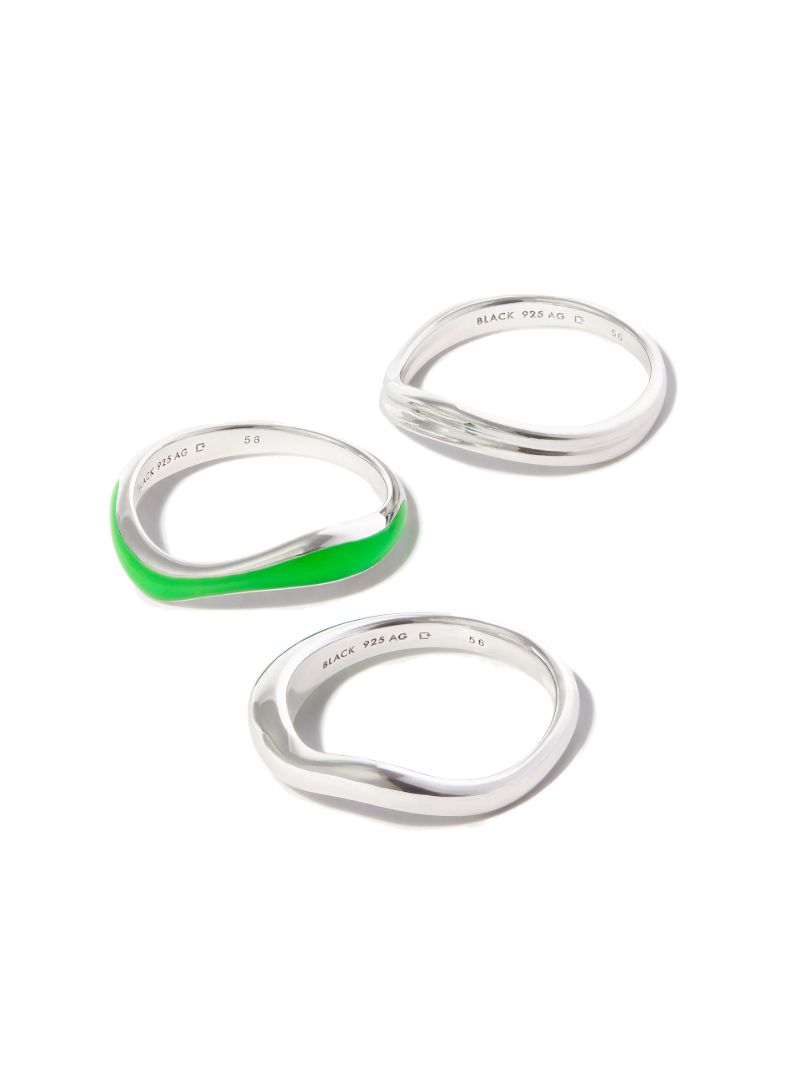 Sterling Silver Aura Stacked Ring