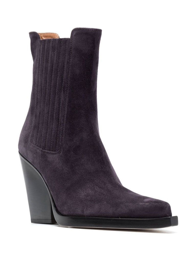 Purple Dallas 100 Suede Ankle Boots