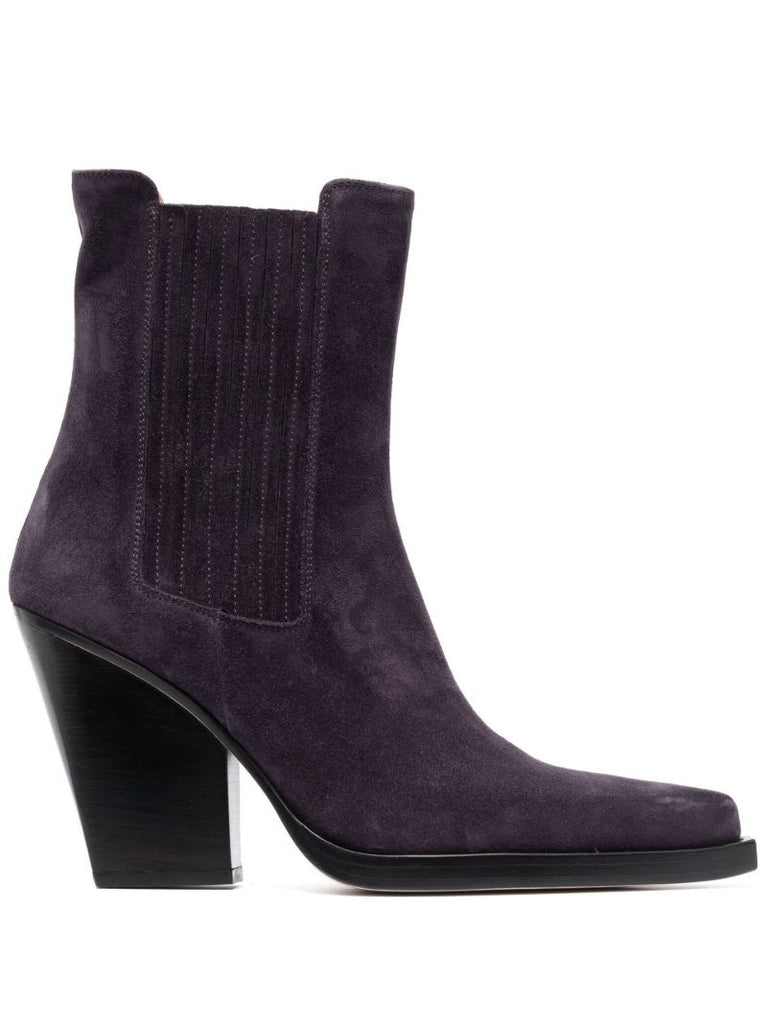 Purple Dallas 100 Suede Ankle Boots