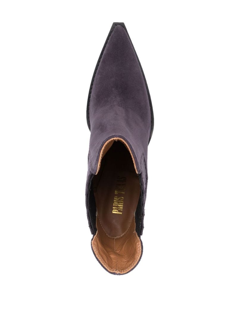 Purple Dallas 100 Suede Ankle Boots