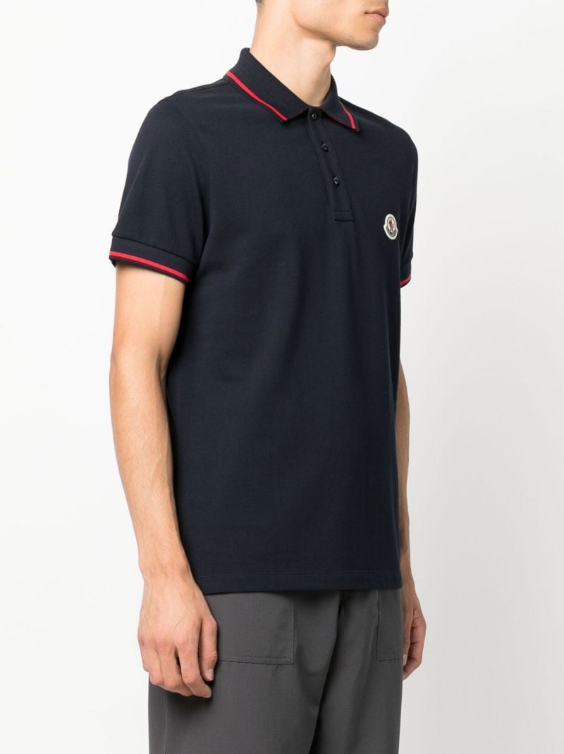 Blue Logo Cotton PiquÃ_x0083_Â© Polo Shirt
