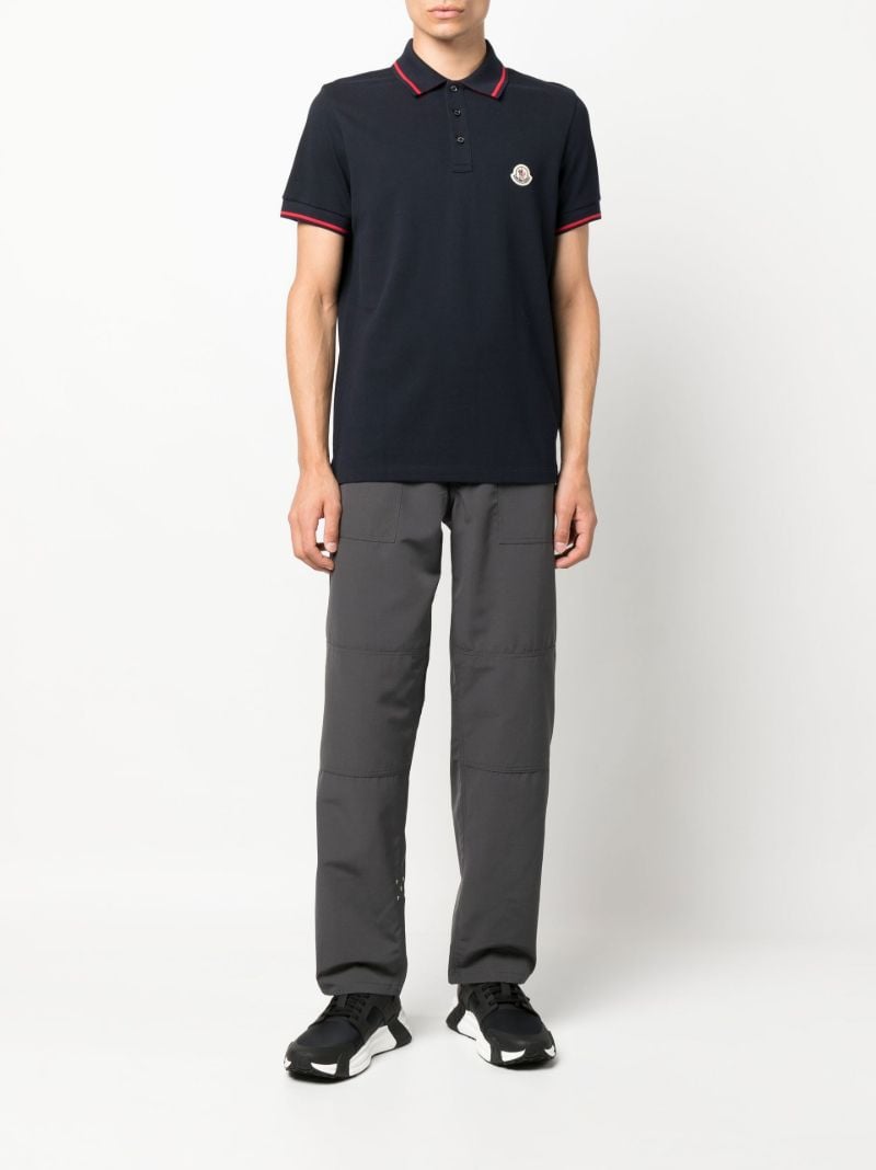Blue Logo Cotton PiquÃ_x0083_Â© Polo Shirt