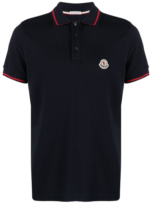Blue Logo Cotton PiquÃ_x0083_Â© Polo Shirt