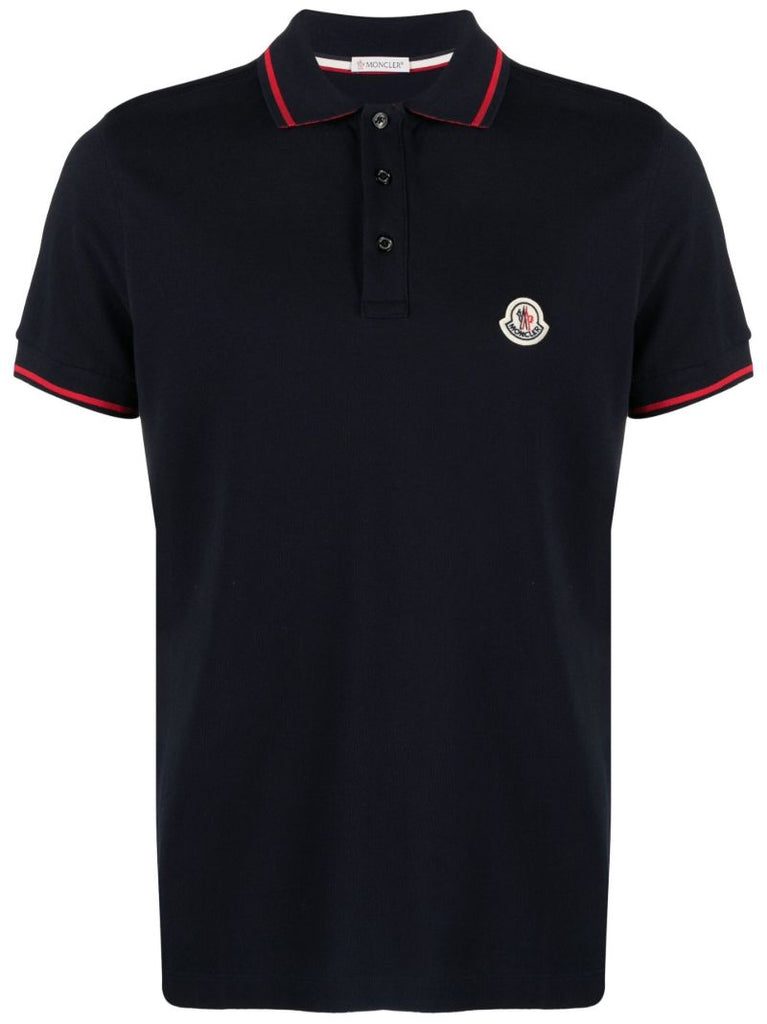 Blue Logo Cotton PiquÃ_x0083_Â© Polo Shirt