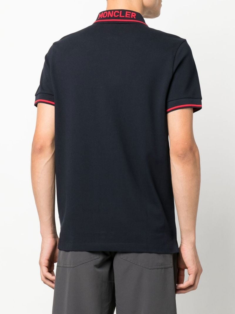 Blue Logo Cotton PiquÃ_x0083_Â© Polo Shirt