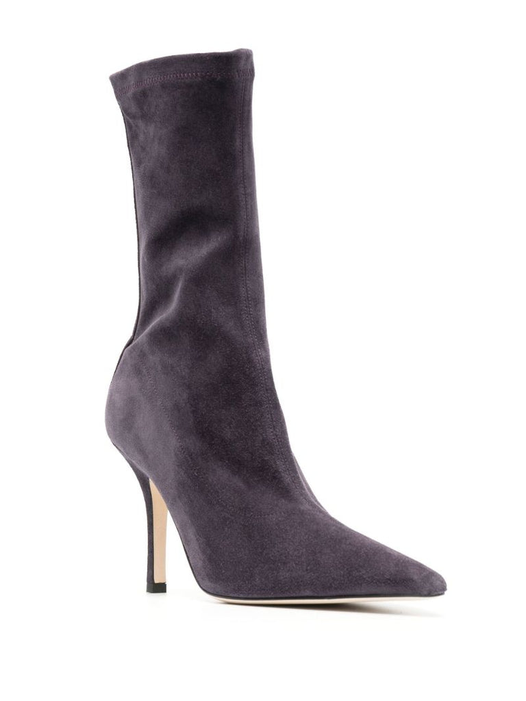 Purple Mama 95 Suede Ankle Boots