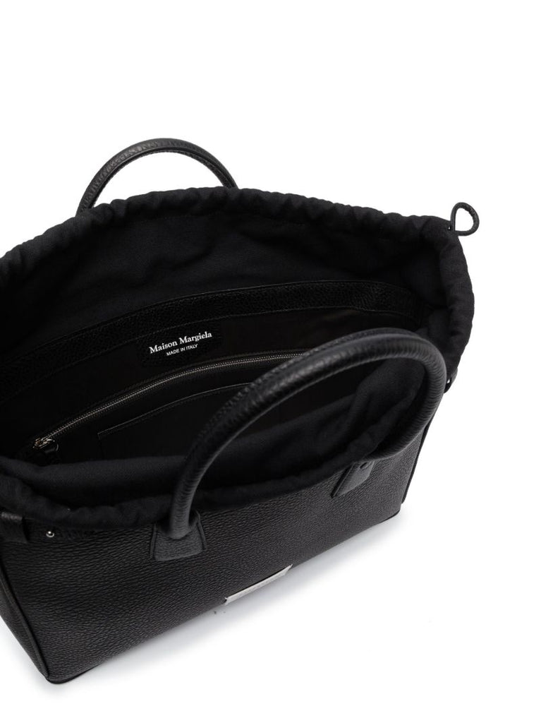 Black 5ac Daily Leather Tote Bag