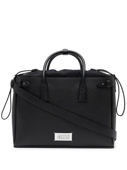 Black 5ac Daily Leather Tote Bag