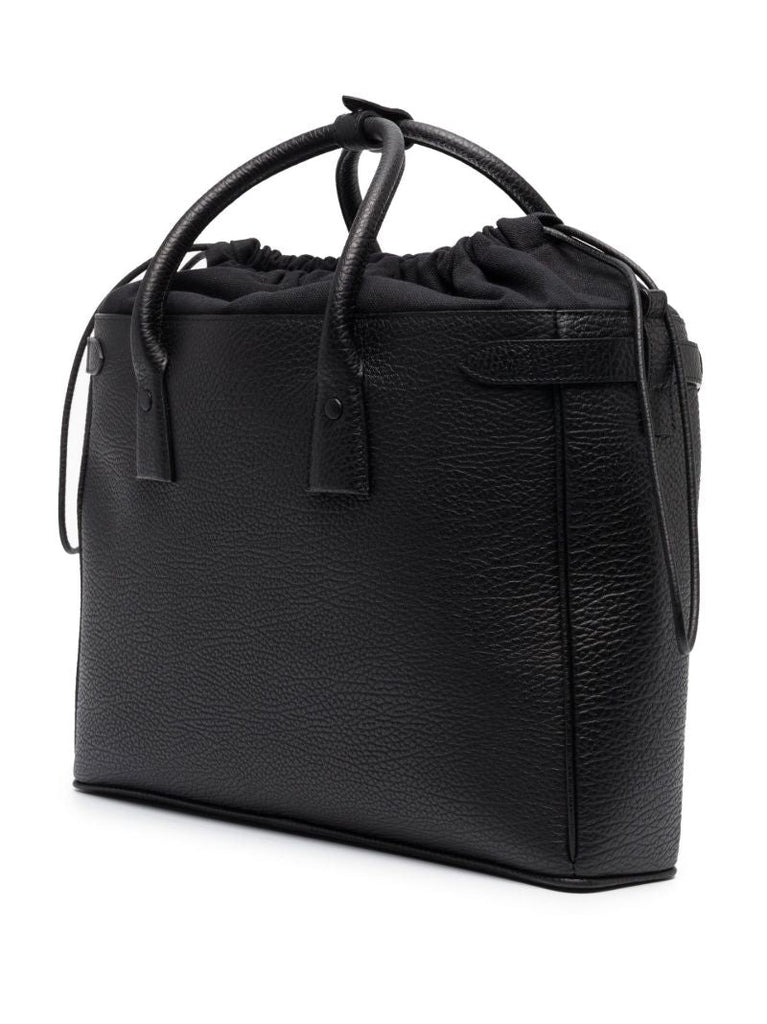 Black 5ac Daily Leather Tote Bag
