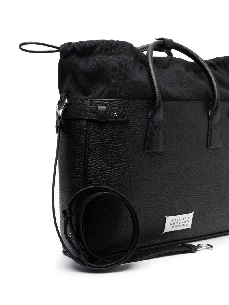Black 5ac Daily Leather Tote Bag