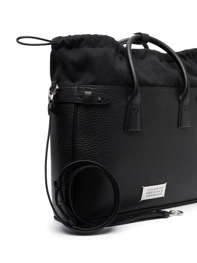 Black 5ac Daily Leather Tote Bag