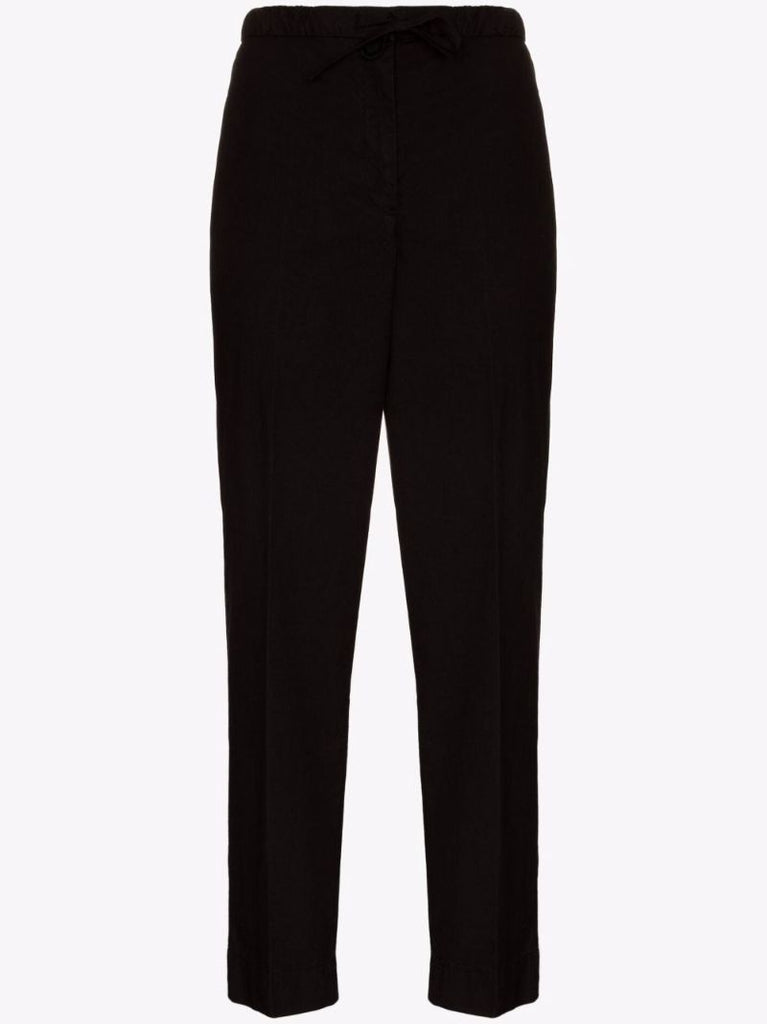 Plus Cropped Cotton Track Pants