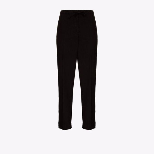 Plus Cropped Cotton Track Pants