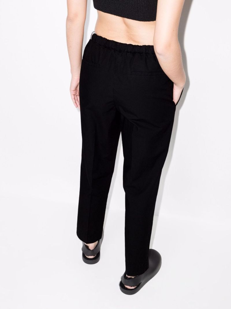 Plus Cropped Cotton Track Pants