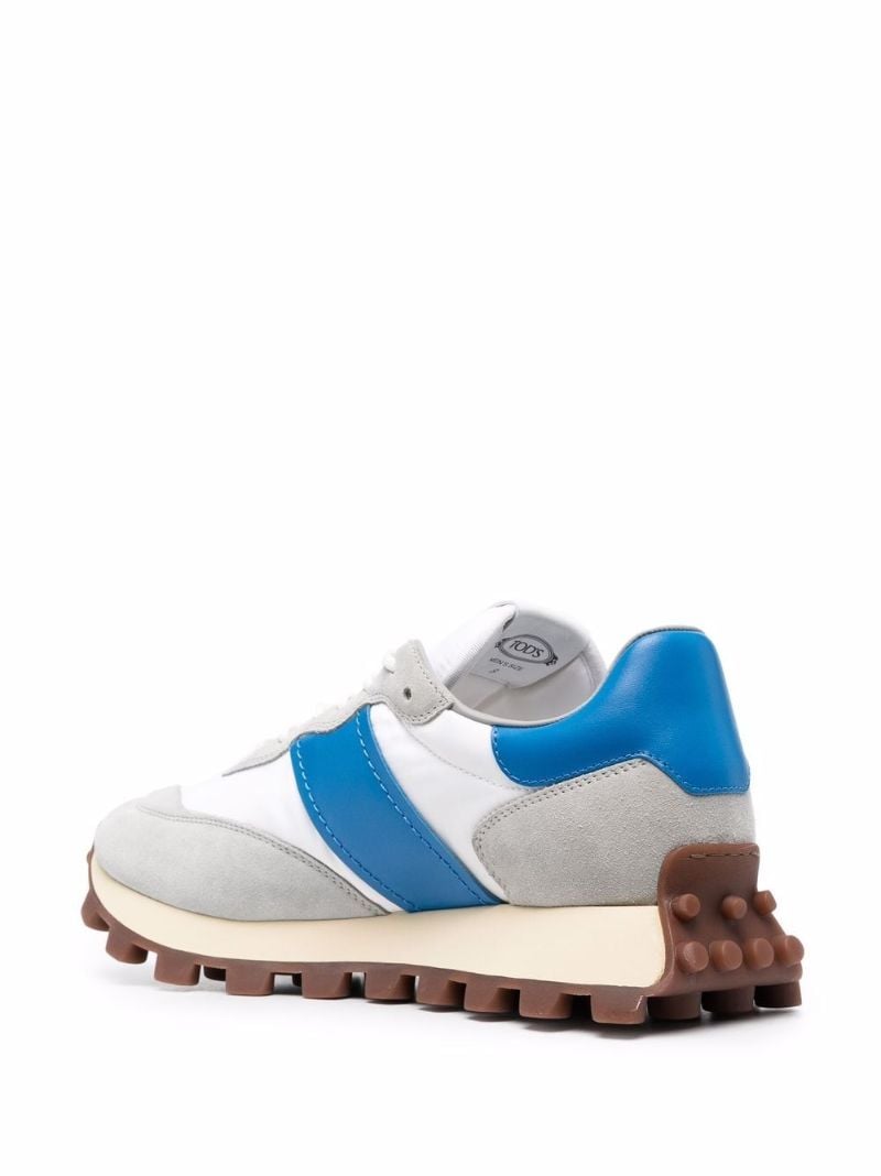 White Colourblock Leather Low-top Sneakers