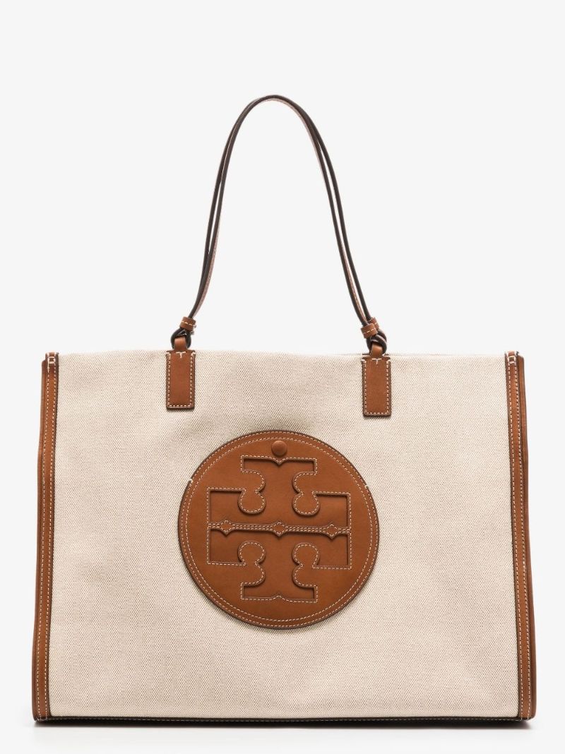 Neutral Ella Medium Canvas Tote Bag