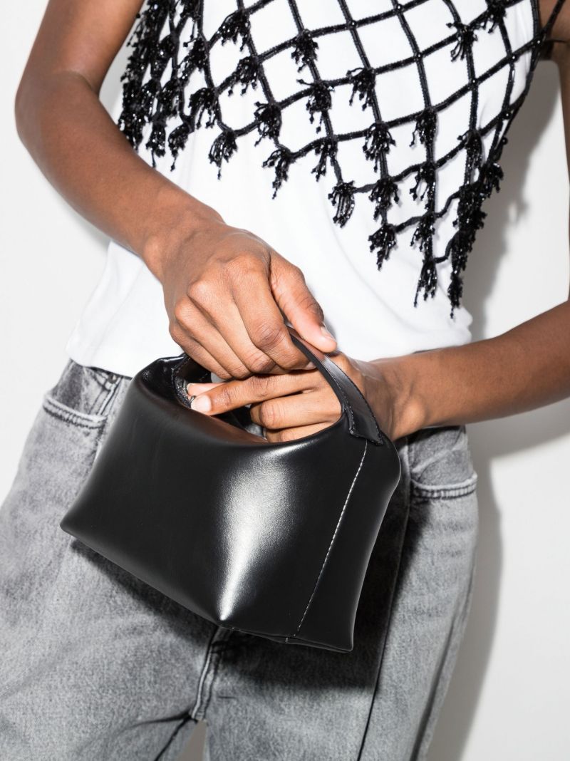 Black Moon Leather Shoulder Bag