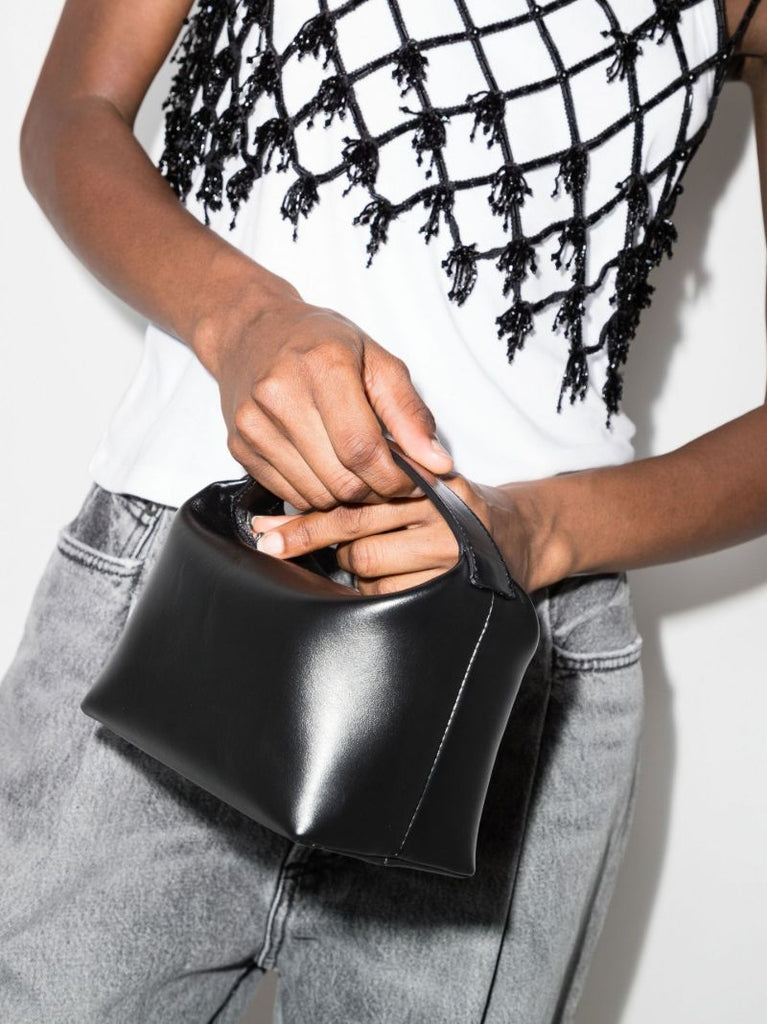 Black Moon Leather Shoulder Bag