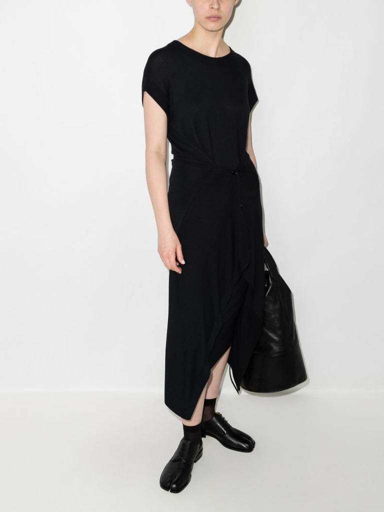 Draped Midi Dress