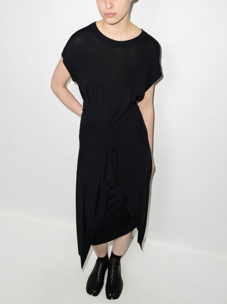 Draped Midi Dress
