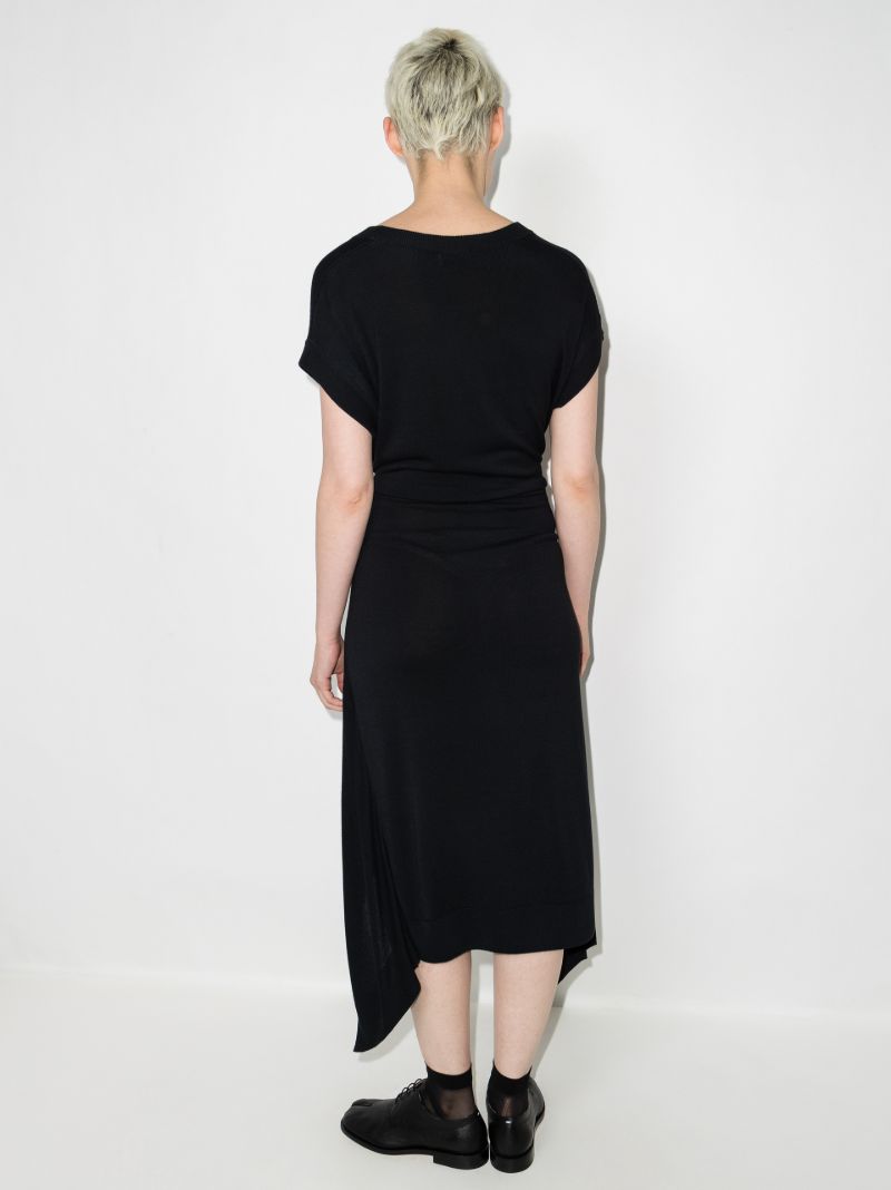 Draped Midi Dress