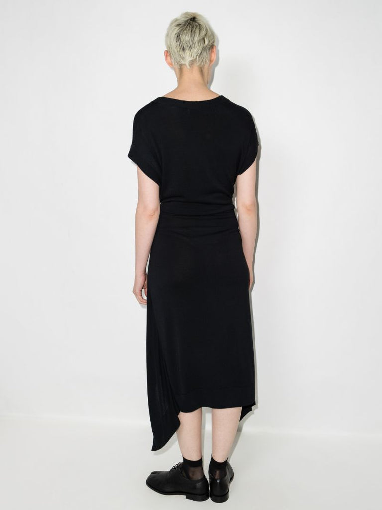 Draped Midi Dress