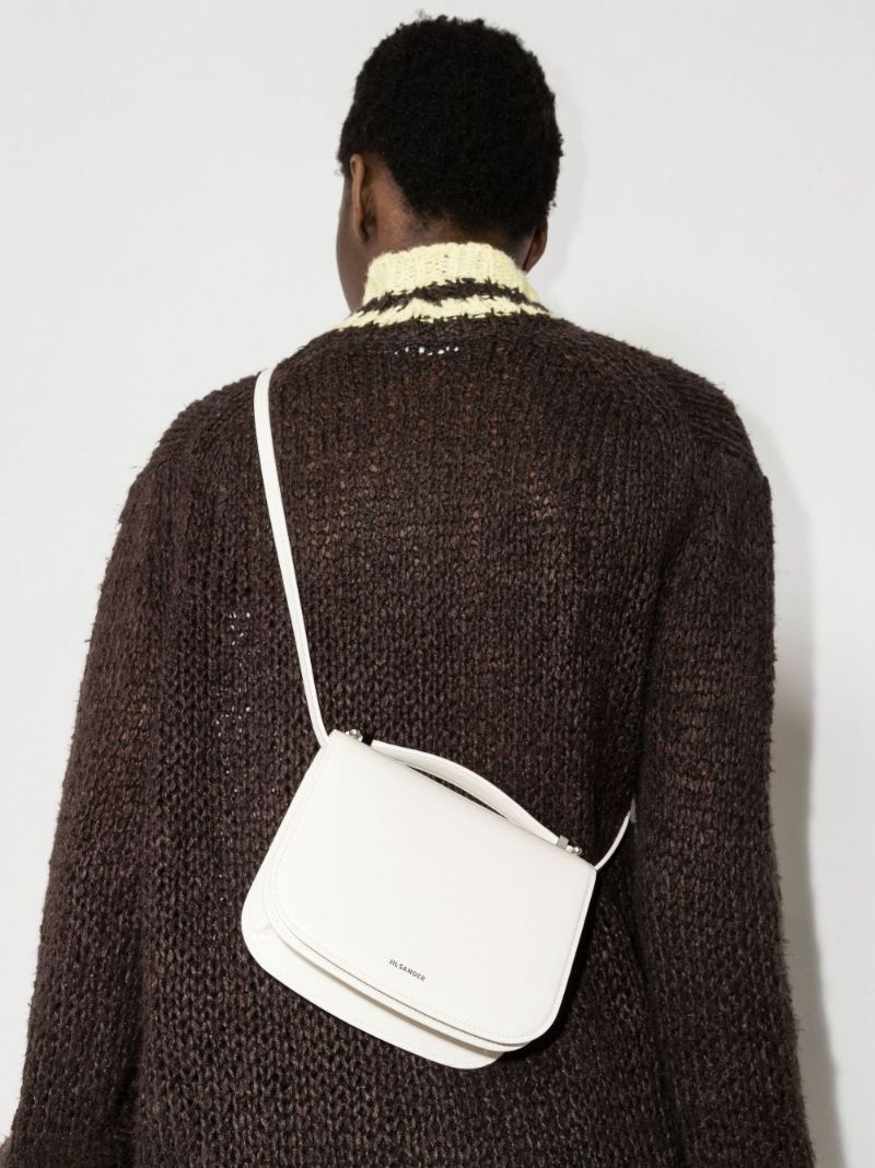 White Taos Small Leather Cross Body Bag