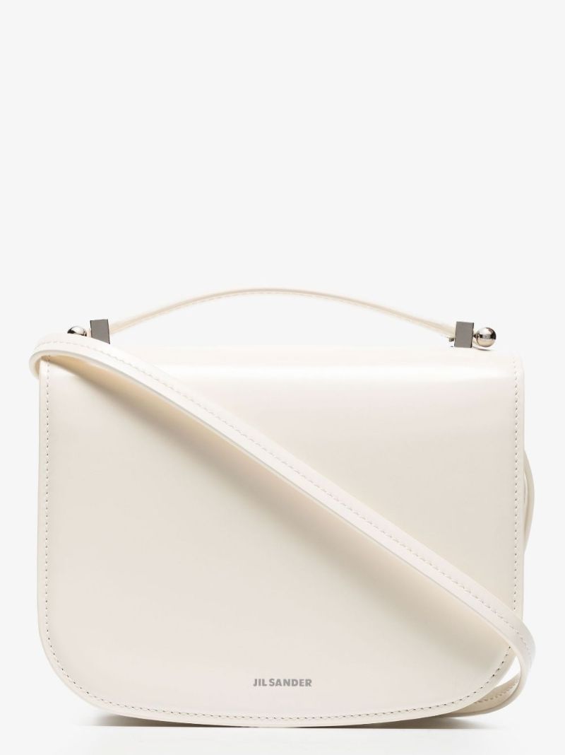 White Taos Small Leather Cross Body Bag