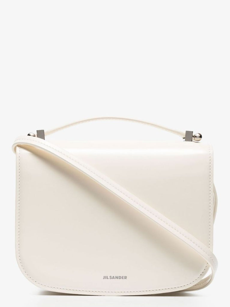 White Taos Small Leather Cross Body Bag