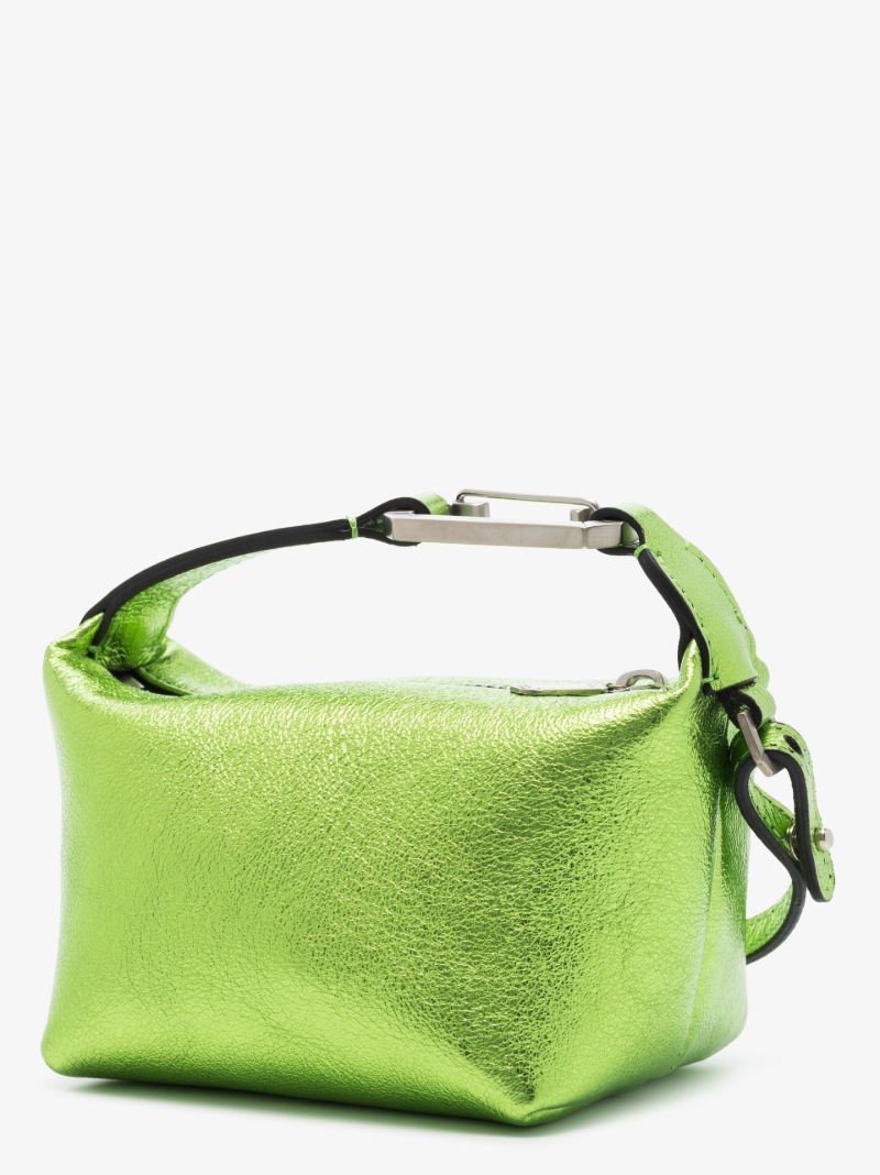 Green Tiny Moon Leather Mini Bag