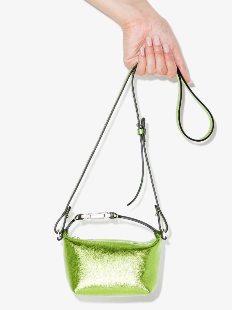 Green Tiny Moon Leather Mini Bag