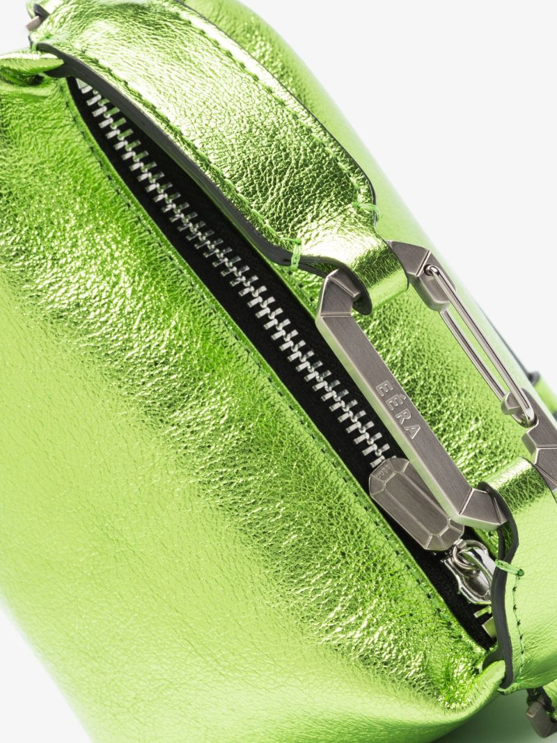 Green Tiny Moon Leather Mini Bag
