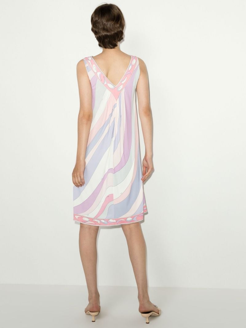 Pink Pesci Print Mini Dress